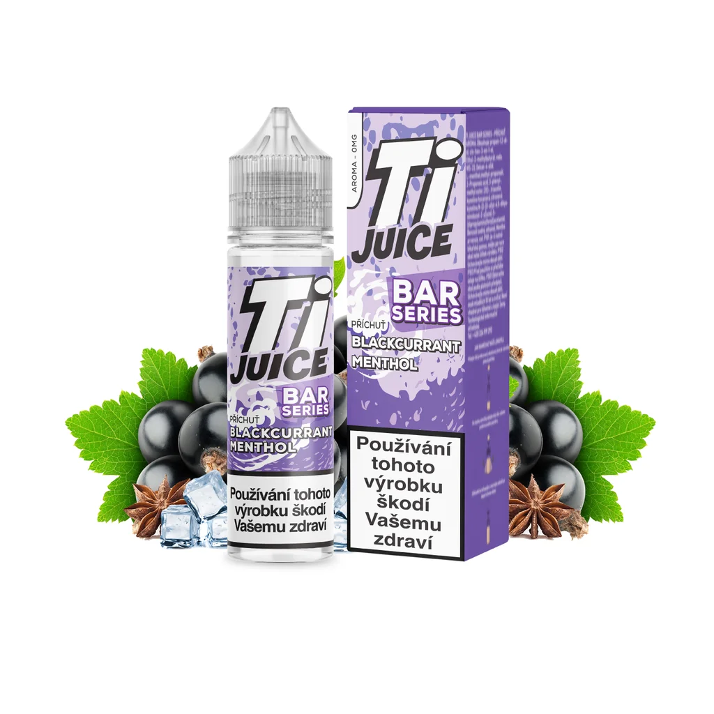 Příchuť TI Juice Bar Series Blackcurrant Menthol SnV 10ml