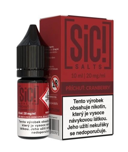 Liquid SIC! Salts - Cranberry 10ml - 20mg
