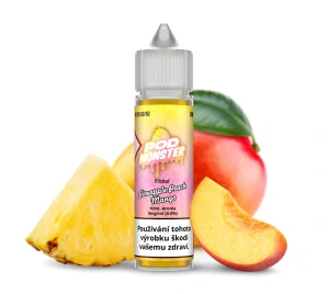 Příchuť POD Monster S&V: Pineapple Peach Mango (Ananas, broskev a mango) 10ml